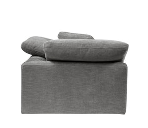 English Elm Naveen Gray Linen Modular Sectional Sofa with Ottoman — Customizable 7-Piece, Plush Foam Seats, Wooden Frame Comfort B2726S00084