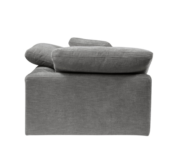 English Elm Naveen Gray Linen Modular Sectional Sofa with Ottoman — Customizable 7-Piece, Plush Foam Seats, Wooden Frame Comfort B2726S00084