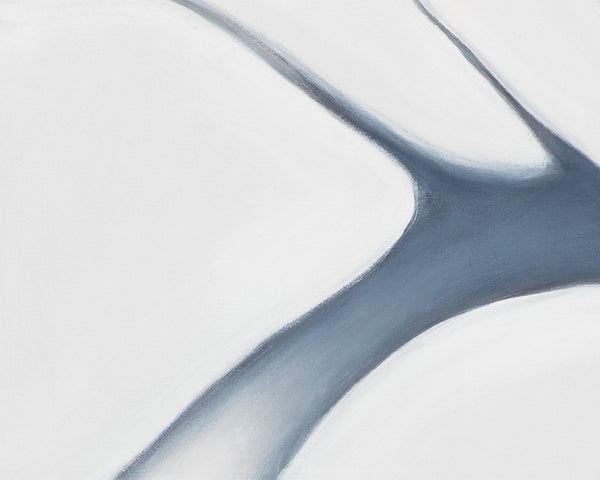 Sunpan Meditation Wall Art Triptych - Hand-Painted Monochromatic Design in Cool Blue Hues, Framed