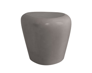 Sunpan Corvo Contemporary Side Table - Unique Natural Concrete Design for Indoor & Outdoor Spaces Grey