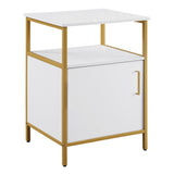 OSP Home Furnishings Modern Life Utility Table White