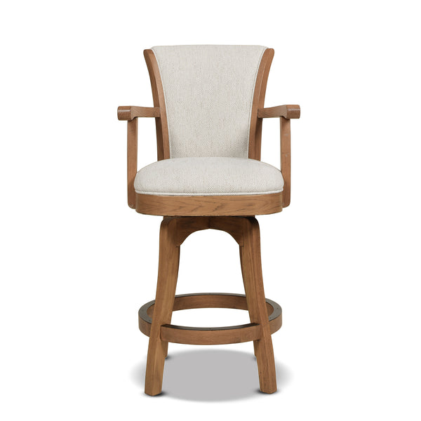 English Elm Jennifer Taylor Home - Williams 27In Swivel Counter Height Bar Stool - Stain Resistant, High-Performance Comfort & Style B2719P238373