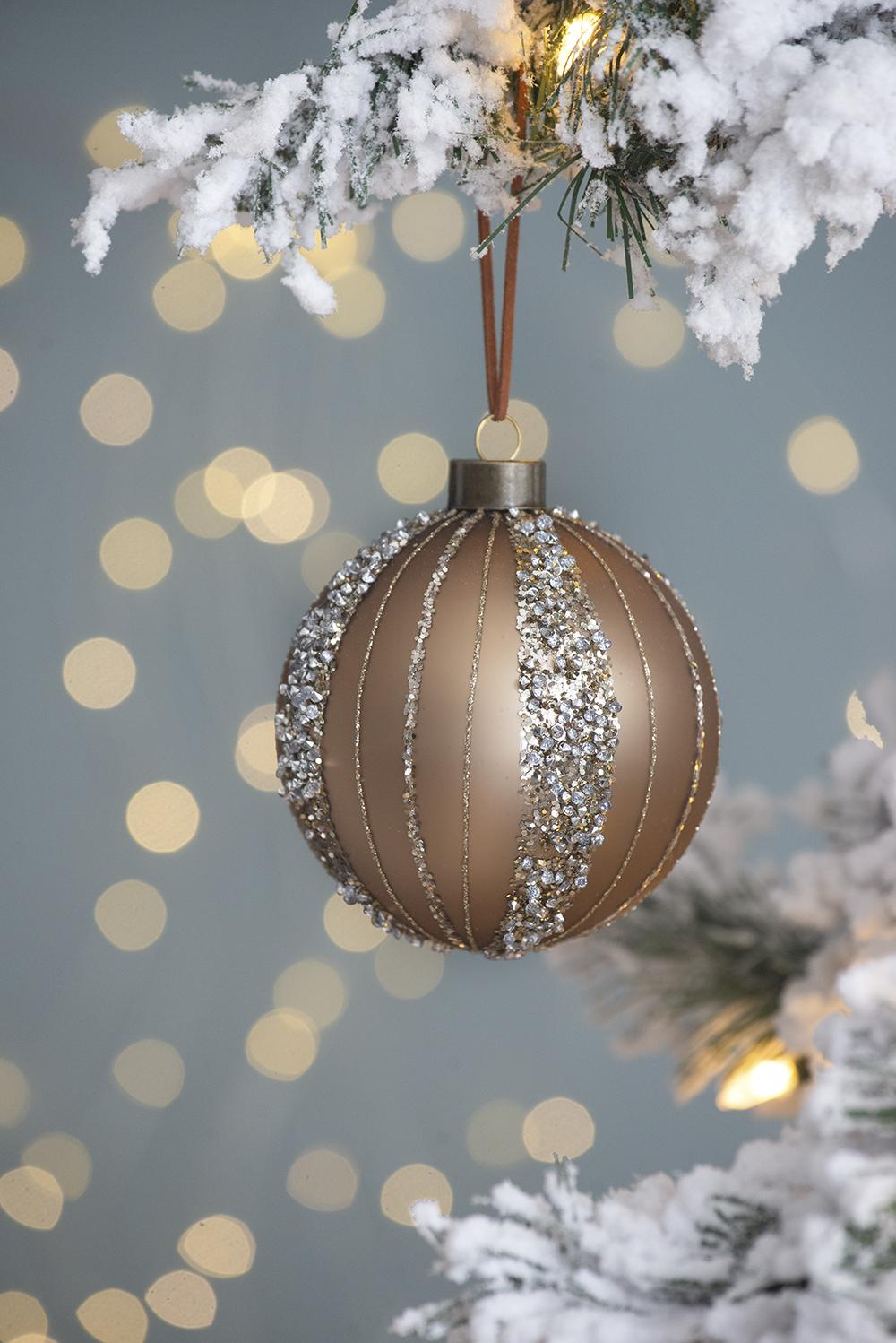 English Elm D3" Elegant Glass Christmas Ball Ornaments Set Of 12 For Timeless Holiday Decor & Celebrations W2078P247880