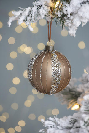 English Elm D3" Elegant Glass Christmas Ball Ornaments Set Of 12 For Timeless Holiday Decor & Celebrations W2078P247880