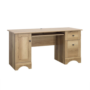 English Elm Computer Desk - Stylish Brown Finish, Ergonomic Design, Ample Storage, Perfect For Small Spaces B356P402686
