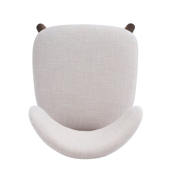 English Elm Christopher Knight Home® - Beige Mid-Century Dining Chairs Set Of 4 - Stylish Walnut Frame, Ergonomic Comfort, Versatile Design N768P341563W_4