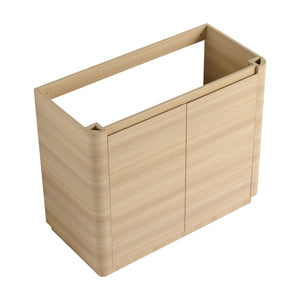 English Elm 40''freestanding Bathroom Vanity Plywood Cabinet Soft Close Doors Modern Bath Storage W999P351894