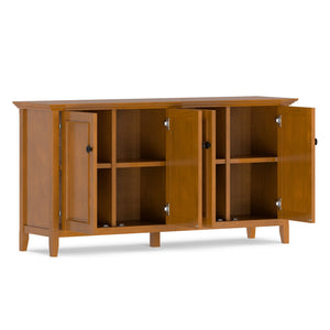 English Elm Amherst Shaker Pine Four Door Sideboard with Adjustable Shelves for Dining Rooms B136P436059