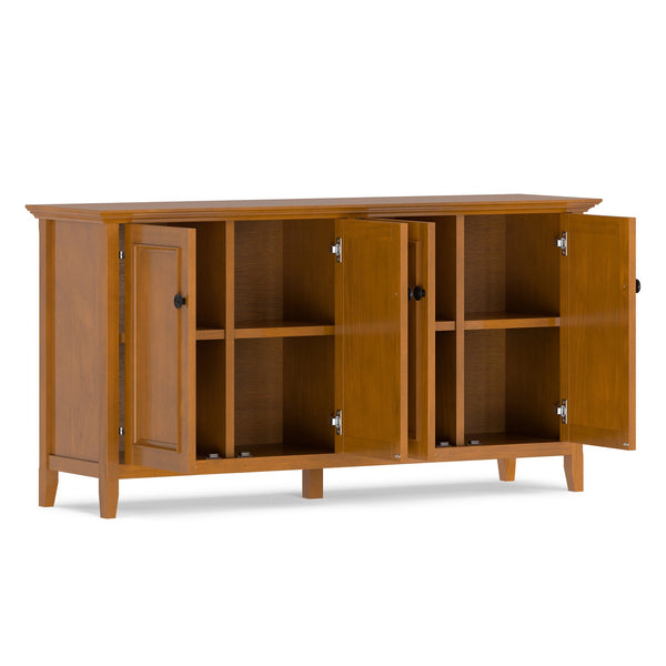 English Elm Amherst Shaker Pine Four Door Sideboard with Adjustable Shelves for Dining Rooms B136P436059
