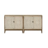 Madison Park Cowley Global Inspired Accent Chest MP130-0824 Reclaimed Walnut/Antique Cream