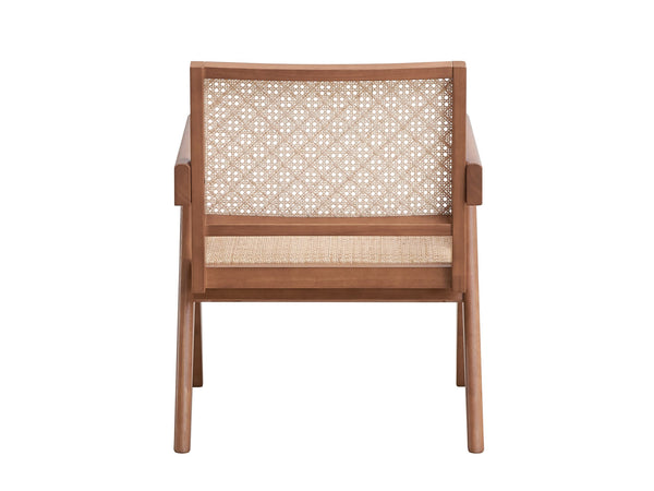 English Elm Velentina Rattan Accent Chair Natural Finish - Breathable Cushion, Lightweight Frame, Rustic-Modern Charm B2726P256306