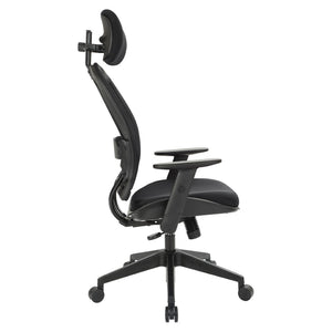 OSP Home Furnishings Professional Airgrid Ergonomic Office Chair with Lumbar Support and Breathable Mesh Back 55403