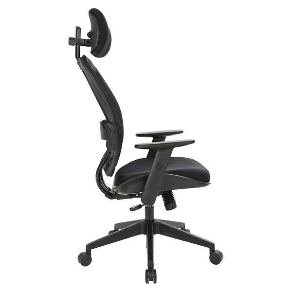 OSP Home Furnishings Professional Airgrid Ergonomic Office Chair with Lumbar Support and Breathable Mesh Back 55403