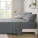 Intelligent Design Microfiber Casual All Season Soft Touch Sheet Set ID20-1078 Charcoal