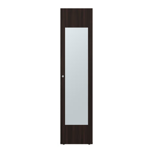 English Elm White Slim Particleboard Storage Cabinet with Four Shelves for Small Bedroom or Hallway B062P483767