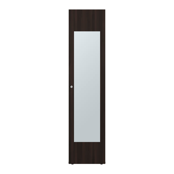 English Elm White Slim Particleboard Storage Cabinet with Four Shelves for Small Bedroom or Hallway B062P483767