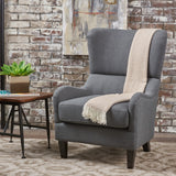 Christopher Knight Home® - Noble House - Quentin Charcoal Fabric Sofa Chair