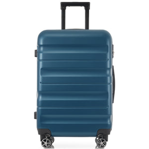 English Elm 28 Inch Hardshell Abs Checked Suitcase with Spinner Wheels and Built-in Lock for Travel N730P323462C