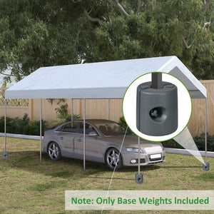 English Elm Outsunny Canopy Weights Set Of 4 - Durable Hdpe Sand Or Water-Filled Tent Weights For Stability W2225P249590-GIGA