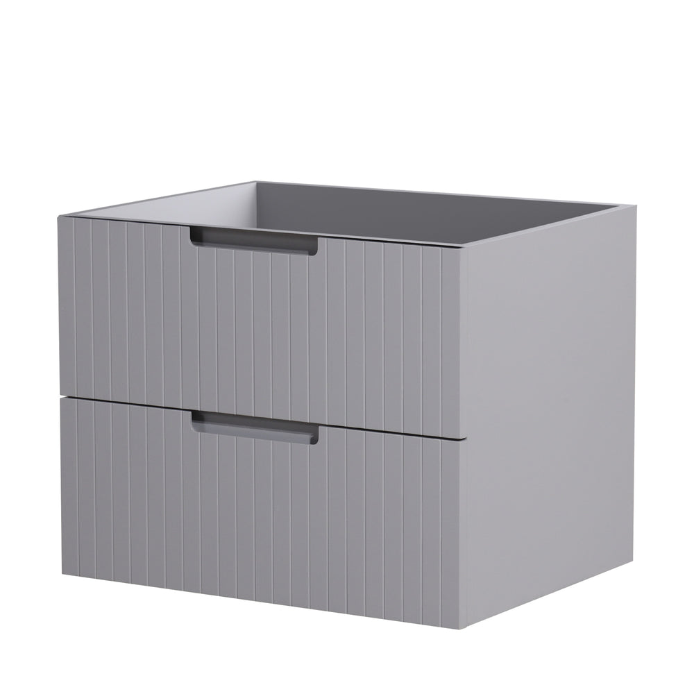 English Elm HK2301-24-GY Modern 24" Floating Bathroom Vanity Cabinet, Wall-Mounted Space-Saving Sink Console W1550P168199