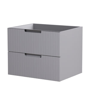 English Elm HK2301-24-GY Modern 24" Floating Bathroom Vanity Cabinet, Wall-Mounted Space-Saving Sink Console W1550P168199