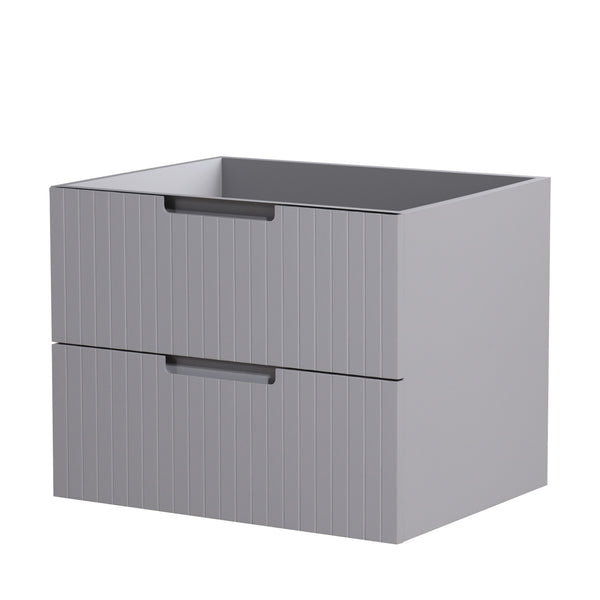 English Elm HK2301-24-GY Modern 24" Floating Bathroom Vanity Cabinet, Wall-Mounted Space-Saving Sink Console W1550P168199