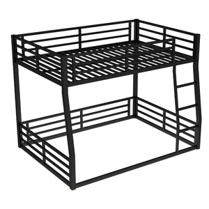English Elm Metal Full Xl Over Queen Bunk Bed - Space-Saving Design For Teens & Adults, Durable, Noise-Free, No Box Spring! W1580S00141
