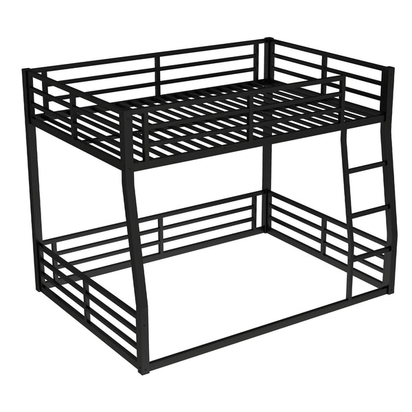 English Elm Metal Full Xl Over Queen Bunk Bed - Space-Saving Design For Teens & Adults, Durable, Noise-Free, No Box Spring! W1580S00141