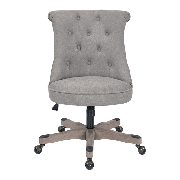 OSP Home Furnishings Hannah Tufted Office Chair Fog