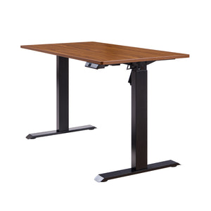 English Elm Electric Sit Stand Desk with Seamless One Piece Top and Industrial Steel Frame W1769P345628