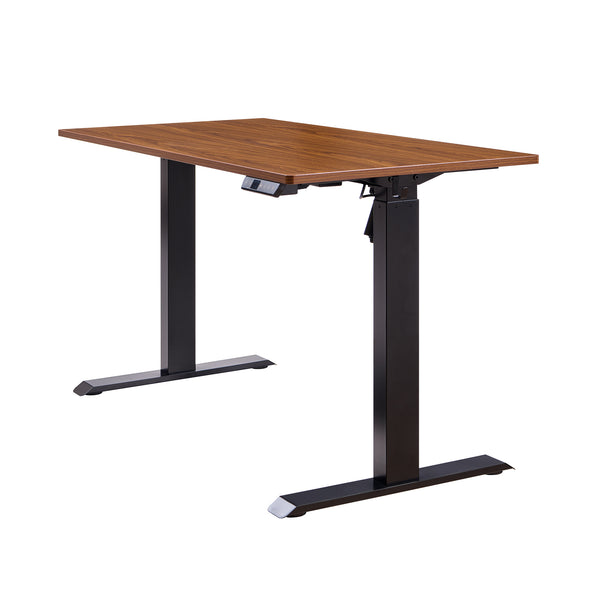 English Elm Electric Sit Stand Desk with Seamless One Piece Top and Industrial Steel Frame W1769P345628