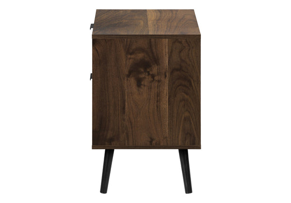 English Elm Accent Side Table Rustic Grey Laminate Compact Storage Cabinet Transitional Bedroom Walnut B2710P461696