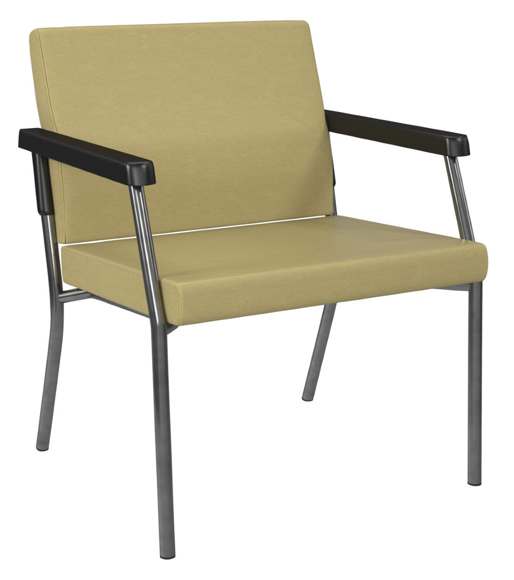 OSP Home Furnishings Bariatric Guest Chair with Reinforced Metal Frame and Plush Padded Seat for Medical Offices BC9602-K002