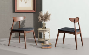 English Elm Christopher Knight Home® - Set Of 2 Retro Rubberwood Chairs With Ergonomic Curved Back & Plush Foam For Ultimate Comfort N759P307037F