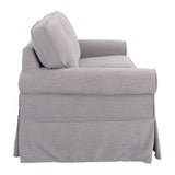 OSP Home Furnishings Ashton Loveseat Fog