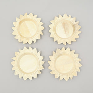 English Elm Handcrafted 13" Wooden Charger Plate - Rustic Eco-Friendly Tableware For Elegant Dining Experiences B346P321279