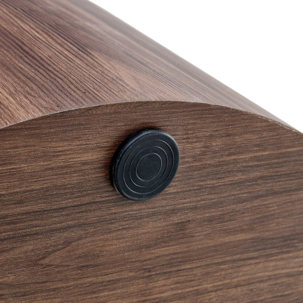 English Elm Cave Stone Patterned Mdf Round Coffee Table for Minimalist Industrial Living Rooms Walnut W1151P460953