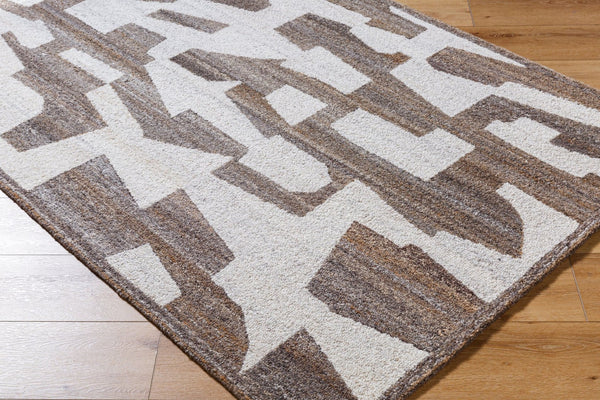 Livabliss Andes Hand Tufted Polyester Accent Rug Soft Textured Pile for Entryway or Bedside Taupe, Ivory 5' x 7'6" AED2301-576