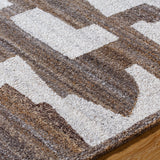 Andes AED-2301 9' x 12' Handmade Rug AED2301-912  Light Silver, Nickel, Prairie Dust, Off-White, Walnut, Metallic - Silver, Eggplant Surya