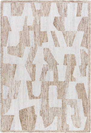 Andes AED-2302 9' x 12' Handmade Rug AED2302-912  Light Silver, Ash, Warm Grey, Prairie Dust Surya