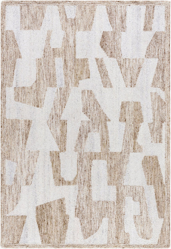 Livabliss Andes Hand-tufted Polyester Accent Rug Artisan Crafted Plush Pile for Entryways Beige, Ivory 9' x 12' AED2302-912