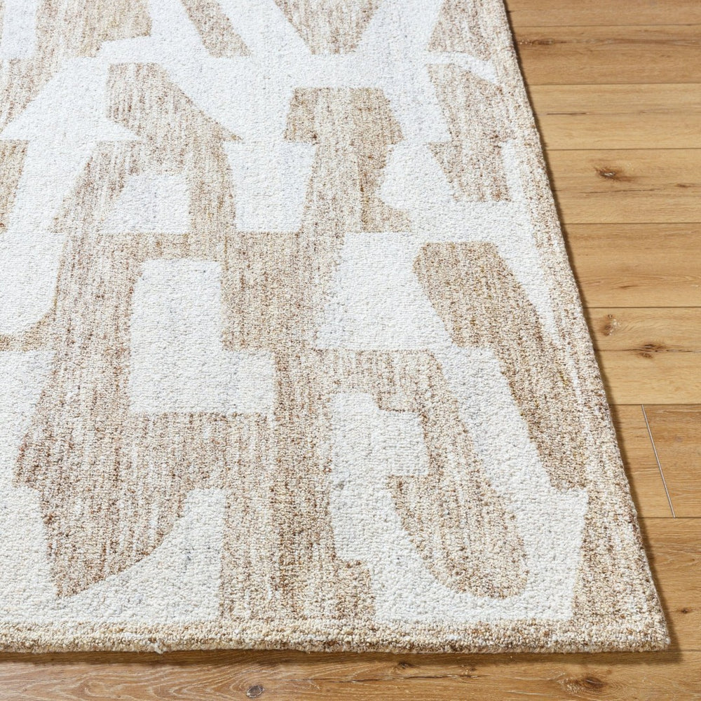 Livabliss Andes Hand-tufted Polyester Accent Rug Artisan Crafted Plush Pile for Entryways Beige, Ivory 9' x 12' AED2302-912
