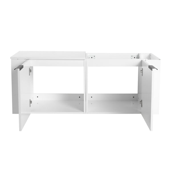 English Elm 48 Modern Bathroom Vanity Sink Combo with Soft-Close Doors, Engineered Wood, Spacious Storage, Easy Assembly Ameican White Oak W1972S00012