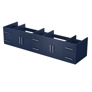 English Elm Navy Solid Wood Double Bath Vanity 84-in Top Compatible, Soft-Close Drawers, Spacious Storage B2731P258543