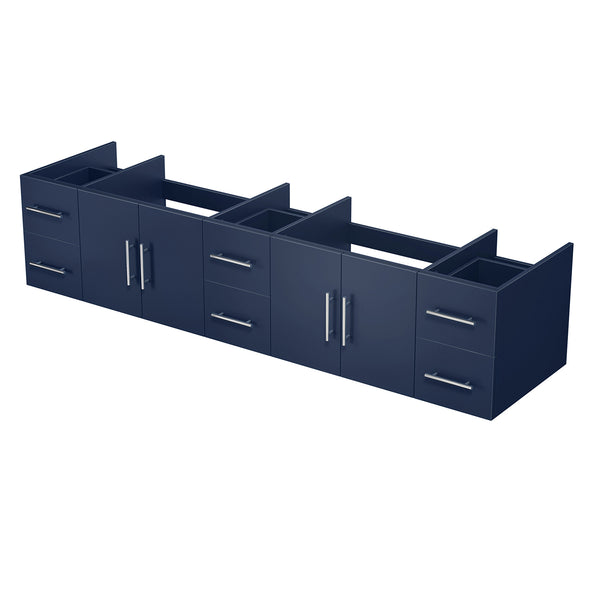 English Elm Navy Solid Wood Double Bath Vanity 84-in Top Compatible, Soft-Close Drawers, Spacious Storage B2731P258543