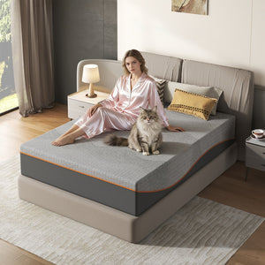 English Elm Twin 12 Inch Cooling Memory Foam Mattress with Green Tea Infusion and Medium Feel W2889P423141