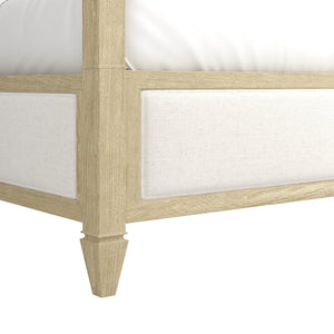 A.R.T. Furniture Eave Upholstered King Bed with Arched Headboard - Elegant Four-Poster Design for Timeless Style 436126-1825FB