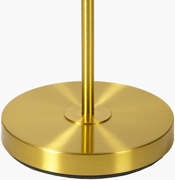 Surya Aberdeen Modern 62" Tall Accent Floor Lamp With Linen Shade – Stylish Home Lighting Solution! Body, Gold Iron,Iron,Linen,Polyester Aee-001