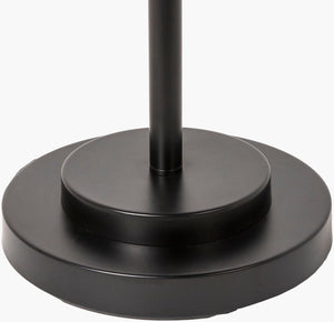 Surya Aberdeen Modern 62" Tall Accent Floor Lamp With Linen Shade – Stylish Home Lighting Solution! Body, Black Iron,Iron,Linen,Polyester Aee-003