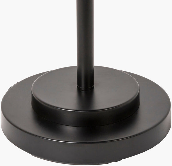 Surya Aberdeen Modern 62" Tall Accent Floor Lamp With Linen Shade – Stylish Home Lighting Solution! Body, Black Iron,Iron,Linen,Polyester Aee-003